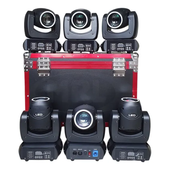 06 Moving Beam 100w Borda Led 8 Cores 8 Desenhos Com Case 127/220v Foto 1