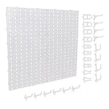06 Painel Ferramentas Plástico Perfurado Organizador Branco Foto  mini 1