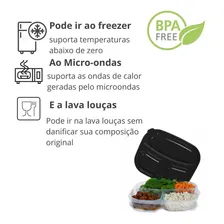 06 Pote Marmita Reutilizável 1l Vai Ao Freezer E Microondas Foto mini 3