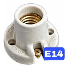 06 Receptáculo Bocal Soquete Porcelana Louça E14 Cor Cinza Foto mini 3