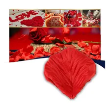 1.000 Pétalas De Rosas Artificiais Vermelha Casamento Noivas Cor Vermelho Foto  mini 1