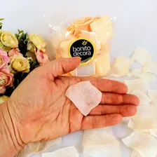 1.000 Pétalas De Rosas Artificiais Vermelhas - Chuvas Noivas Cor Pessego Foto mini 4