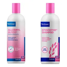 1 Allermyl Glyco Shampoo 500ml + 1 Episoothe Shampoo 500ml Fragrância Leve Foto  mini 1