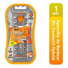 1 Aparelho De Barbear +6 Catuchos Refil Bic Confort3 Hybrid Foto mini 1