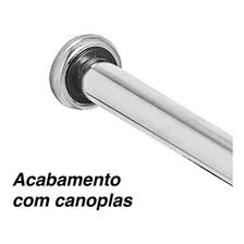 1 Barra De Apoio Para Sanitário 60x20cm + 2 Barras Reta 60cm Cor Prateado Foto mini 3