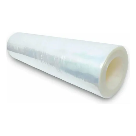 1 Bobina/rolo Filme Stretch 500mmx0,25mic Virgem #500tr Foto 1
