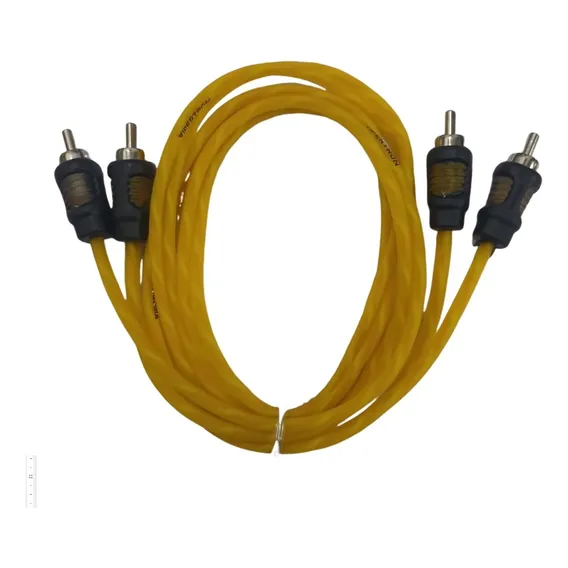 1 Cabo Rca 1 Metro 1m 1 M Blindado Cabos Conector Duplo Som Foto 1