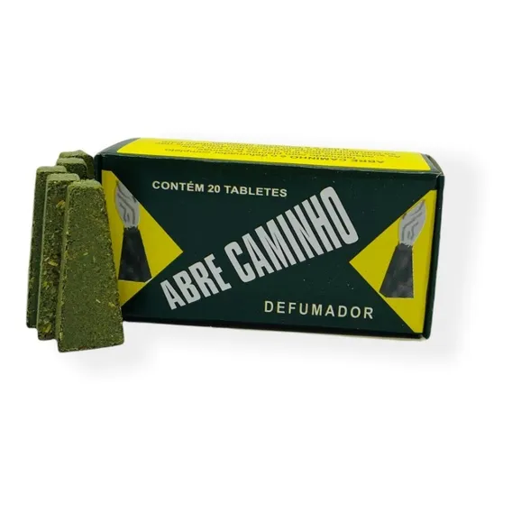 1 Caixa C/ 20 Tabletes Defumador Natureza Espiritual Umbanda Fragrância Abre Caminho Foto 1