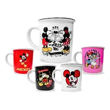 1 Caneca Mickey Esmaltada 300ml Porcelana Disney Mickey Minnie Foto  mini 1