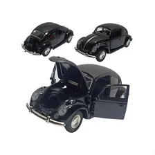 1 Carrinho Miniatura Do Fusquinha Brinquedo Fusca Abre Porta Cor Preto Foto mini  3