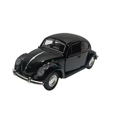 1 Carrinho Miniatura Do Fusquinha Brinquedo Fusca Abre Porta Cor Preto Foto  mini 1
