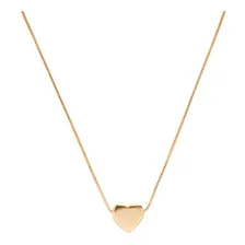 1 Colar Coração Delicado Super Lindo Folheado Ouro 18k Cor Dourado Foto mini 1