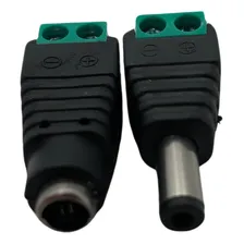 1 Conector P4 Femea E 1 Conector P4 Macho P/ Cftv Foto  mini 1
