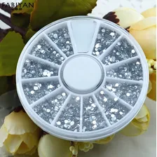 1 Disco De Pedrarias Joia Unha Gel E Porcelana 400 Unid Cor Branca Foto mini 2