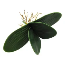 1 Folha Orquidea Raizes Arranjos Artificiais Flores Pequeno Cor Verde Foto mini 2