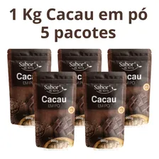 1 Kg cacau em p贸 alcalino 100% natural 5 pacotes Foto mini 1