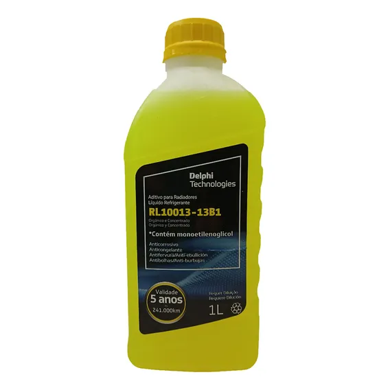 1 Litro Aditivo Radiador Concentrado Amarelo Foto 1