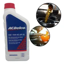 1 Litro Óleo Motor Semi-sintético Sae 15w40 Api Sl Acdelco Foto mini 1