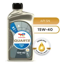 1 Litro Óleo Motor Semissintético 15w40 Sn Total Quartz 7000 Foto mini 2