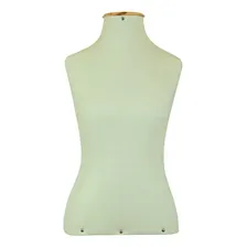 1 Manequim Feminino Forrado Busto Vitrine Loja Sem Pedestal Cor Creme Foto mini 1