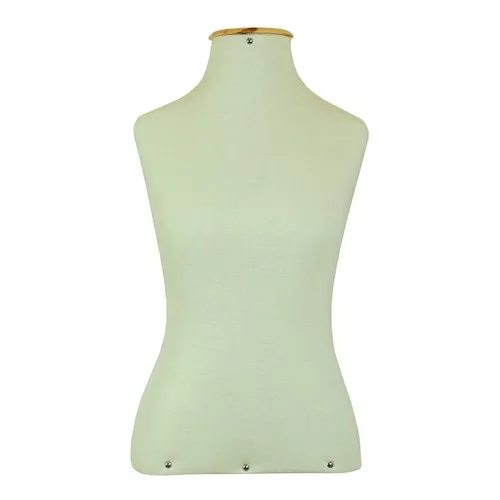 1 Manequim Feminino Forrado Busto Vitrine Loja Sem Pedestal Cor Creme Foto 1