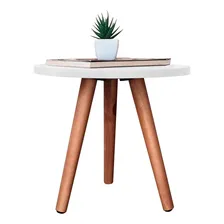 1 Mesa Pé Palito 35x30 Tampo Branco Kelan Foto mini 4
