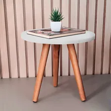 1 Mesa Pé Palito 35x30 Tampo Branco Kelan Foto mini  2