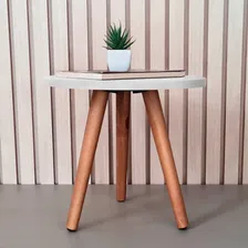 1 Mesa Pé Palito 35x30 Tampo Branco Kelan Foto mini  3
