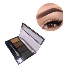 1 Paleta Sombra P贸 Maquiagem Sobrancelha 3 Tons Com Primer Foto mini 1
