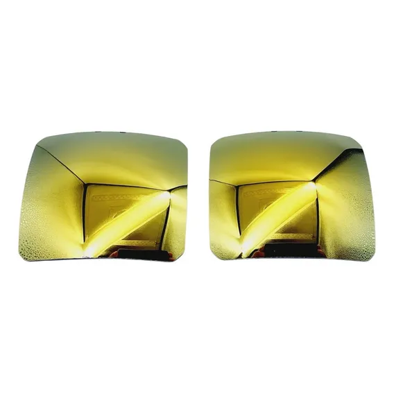 1 Par Lentes Polarizada Espelhada Oculos Solar - Cor Cor Gold Foto 1