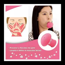 1 Peça Silicone V Face Lifter Facial Exercitador Queixo Cor Rosa Foto mini 2