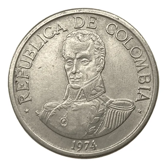 1 Peso - Moeda De Col么mbia Foto 1