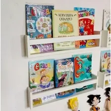 1 Prateleira 60cm Branco Livro Revista Infantil Multiuso Foto mini 2