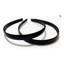 1 Tiara Lisa 1,3cm Arco Diadema Pente Arquinho Fina Preta Cor Preto Foto mini  2