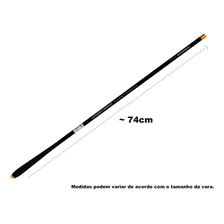 1 Vara Ultra Leve 100% Fibra Carbono 2,70 Mt Luxo Telescópica Foto  mini 1