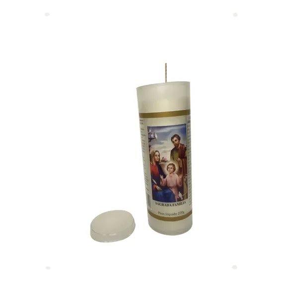 1 Vela Votiva Altar 7 Dias Sagrada FamÃlia 220g Foto 1