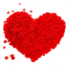 10.000 Pétalas De Rosas Artificiais Vermelha Casamento Noiva Cor Vermelho Foto  mini 1
