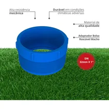 10 Adaptador Bolsa Roscável Macho Irrigação 32mmx1'' Durín Cor Azul Foto mini 2