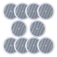 10 Arandela Som Ambiente Jbl Selenium 6fr2r P/ Gesso Redonda Cor Branco Foto  mini 1