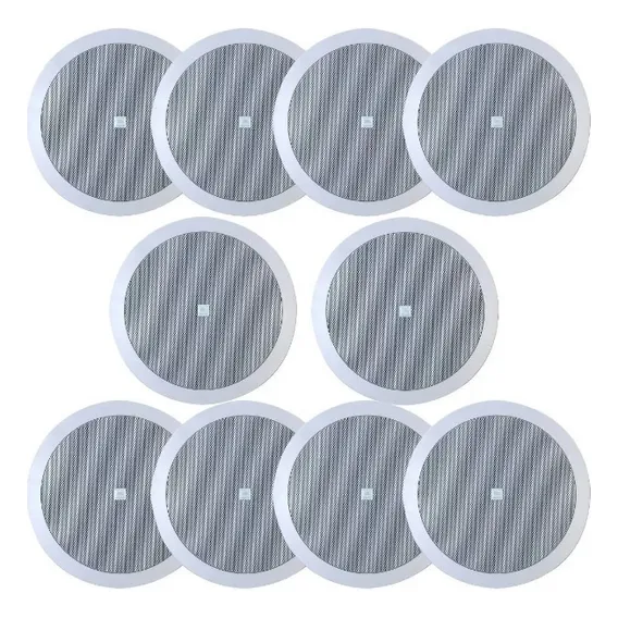 10 Arandela Som Ambiente Jbl Selenium 6fr2r P/ Gesso Redonda Cor Branco Foto 1
