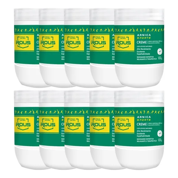 10 Arnica Sports Creme Massagem Esportiva 650g Dagua Natural Foto 1