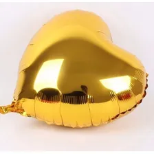 10 Balão Coração Dourado 45cm Primeira Linha Festa Foto mini 1