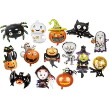 10 BalĂŁo Metalizado Halloween Bruxa Centro Mesa + 10 Vareta Foto mini 2