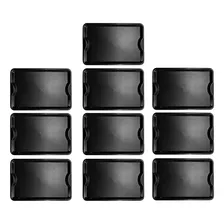 10 Bandeja Plastico Refeição Shopping  48 X 33 Cm  Preto Foto mini  2