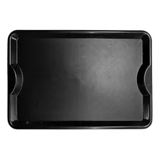 10 Bandeja Plastico Refeição Shopping  48 X 33 Cm  Preto Foto mini 4