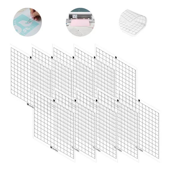 10 Bases de corte para silhouette cameo plotter cola 40mm 30x30 Levolpe 40 micras Foto 1