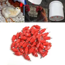 10 Bebedouro Automático Aves Galinha Frango Codorna Niple Cor Vermelho Foto mini  3