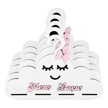 10 Cabide Porta Laço Nuvem Enfeite Decorativo Rosa Lacinhos Foto  mini 1