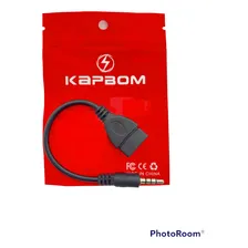 10 Cabo P2 X Usb Fêmea Lelong 20cm Atacado Cor Preto Foto mini 3