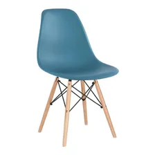 10 Cadeiras Charles Eames Wood Cozinha Eiffel Dsw Cores Cor da estrutura da cadeira Turquesa Foto mini  2